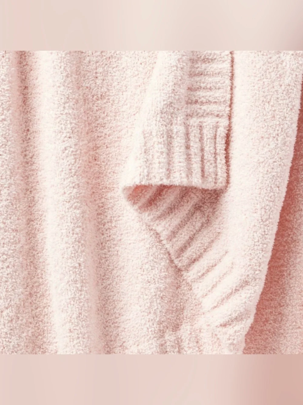 Threshold Cozy Knit Throw Blanket - Blush